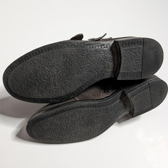 Miz Mooz Edgy Shoe Ankle Boots Buckle Brown Size 38 - Picture 5 of 7